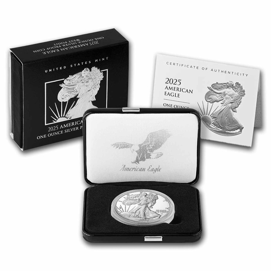 2025-W 1 oz Proof American Silver Eagle (w/Box & COA)