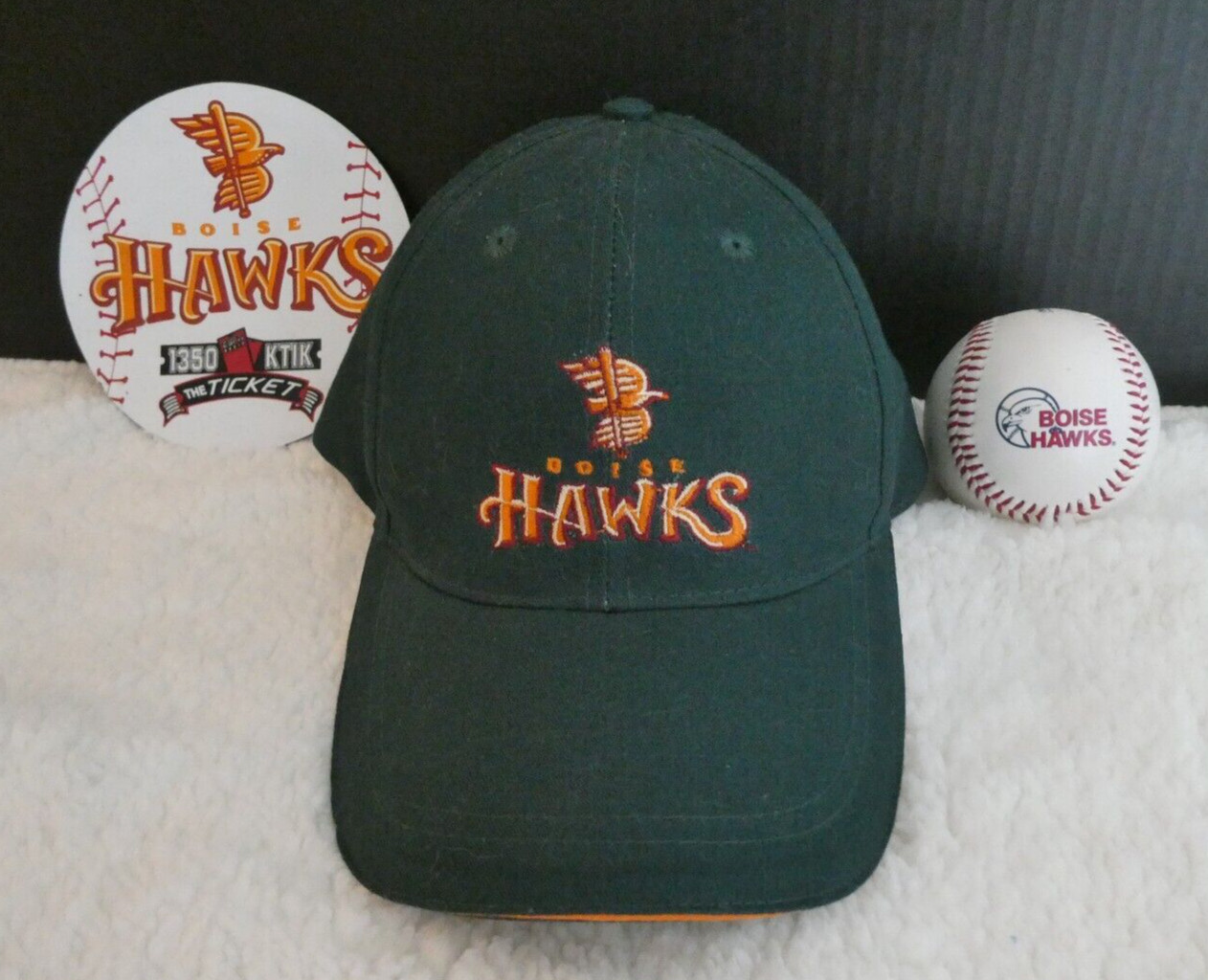 BOISE HAWKS BASEBALL LOT Idaho HAT Logo Ball MAGNET Vintage Minor League
