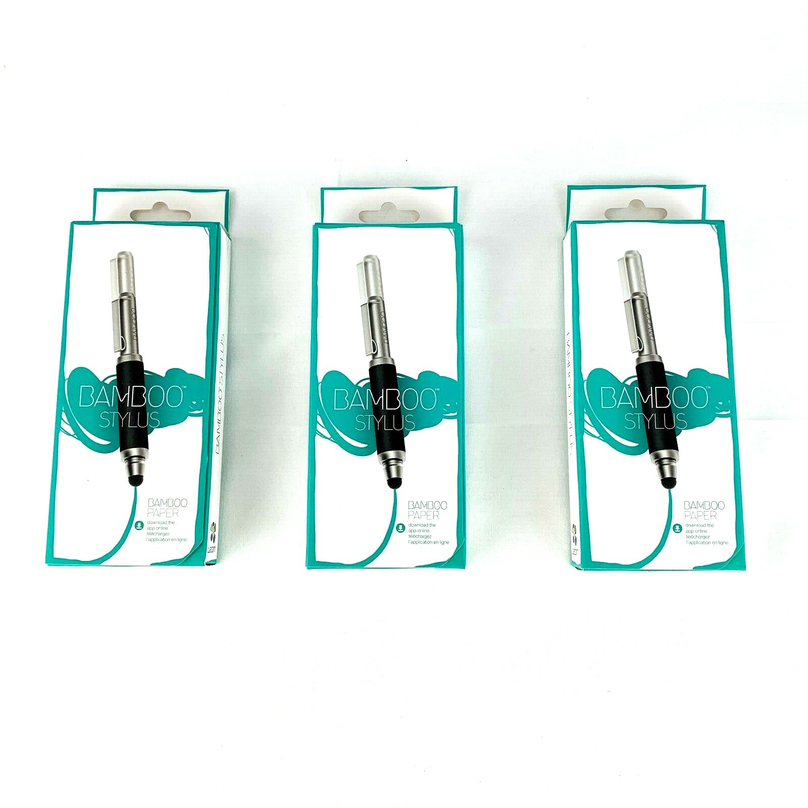 3 Wacom Bamboo Pocket Expandable Stylus Touch Screen iPad iPhone Kindle Android