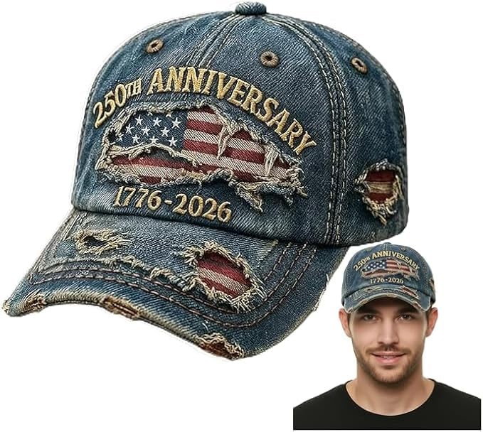 250th Anniversary USA Eagle Patriotic Baseball Cap Adjustable Commemorative Hat