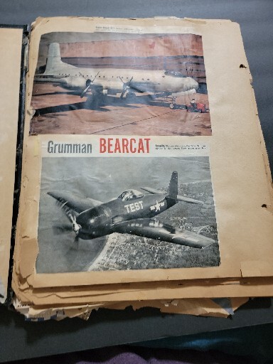 SCRAP BOOK AVIATION VINTAGE