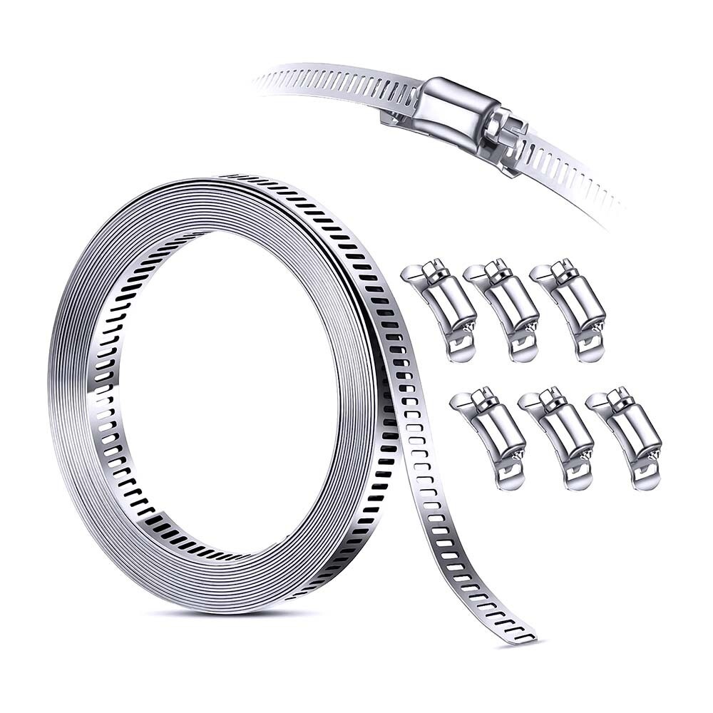 Thrifco 6519600 Create-A-Clamp Kit Stainless Steel Hose Clamp System