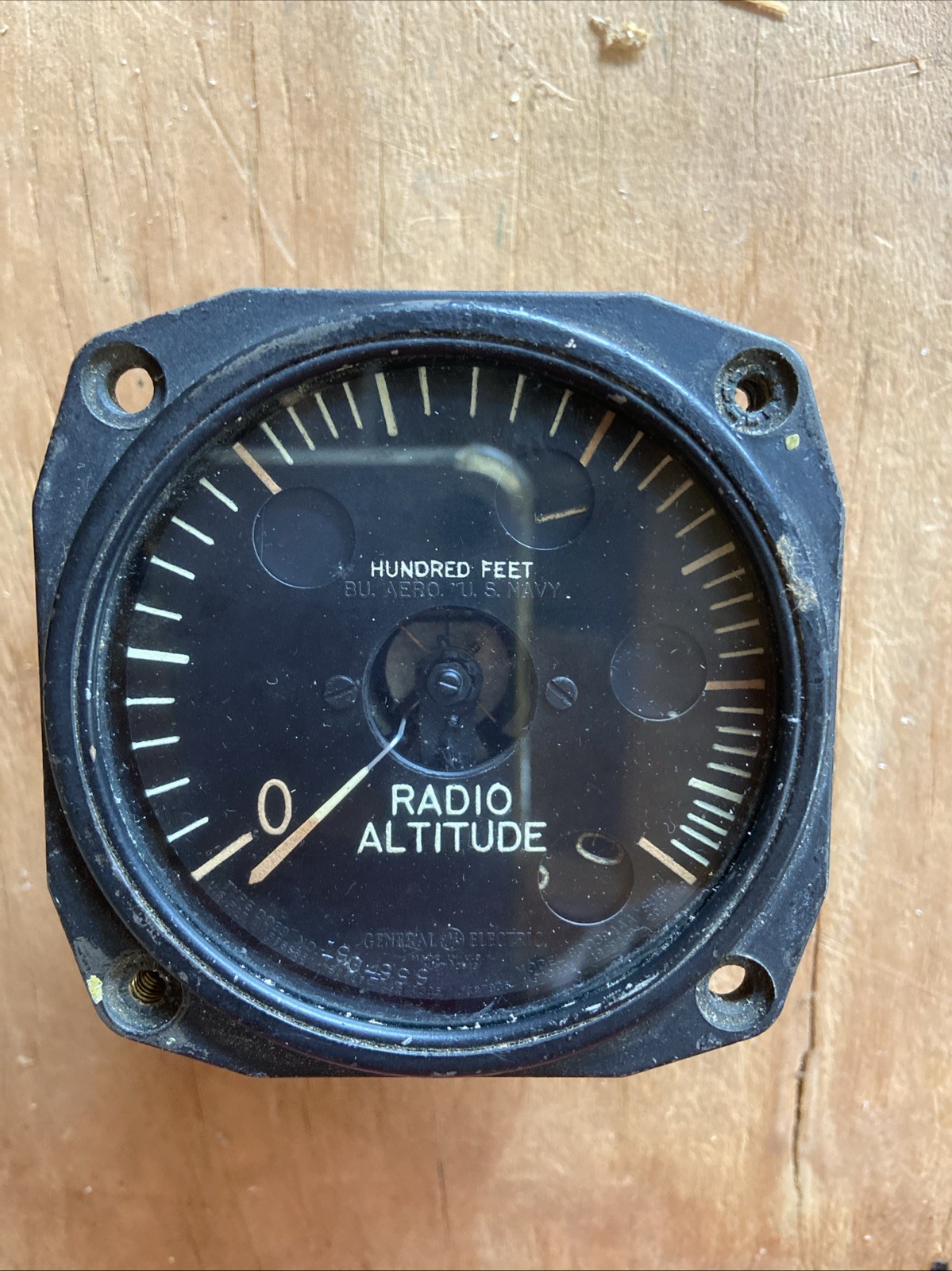 Vintage Aircraft Aviation Gauge Used As Is Untested Radio Altitude