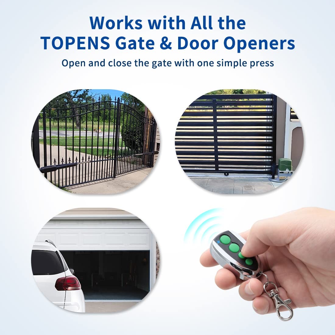 M12 Remote Control 4-Button Transmitter for Automatic Swing Sliding Gate Opener