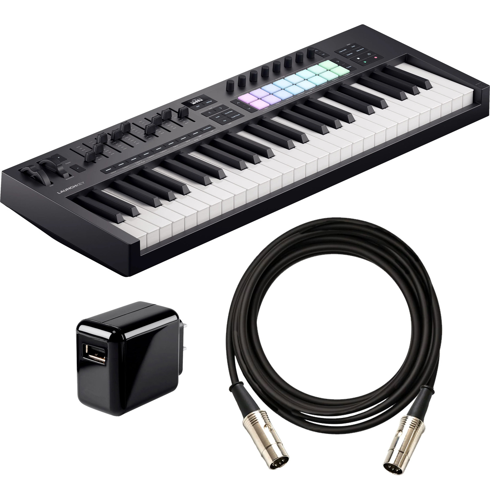 Novation Launchkey 49 Mk4 Keyboard Controller POWER & CABLE KIT
