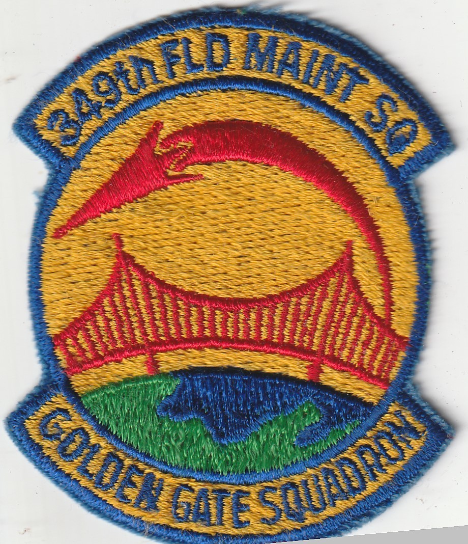 USAF air force 349th Field Maintenance Sqn Travis AFB California patch