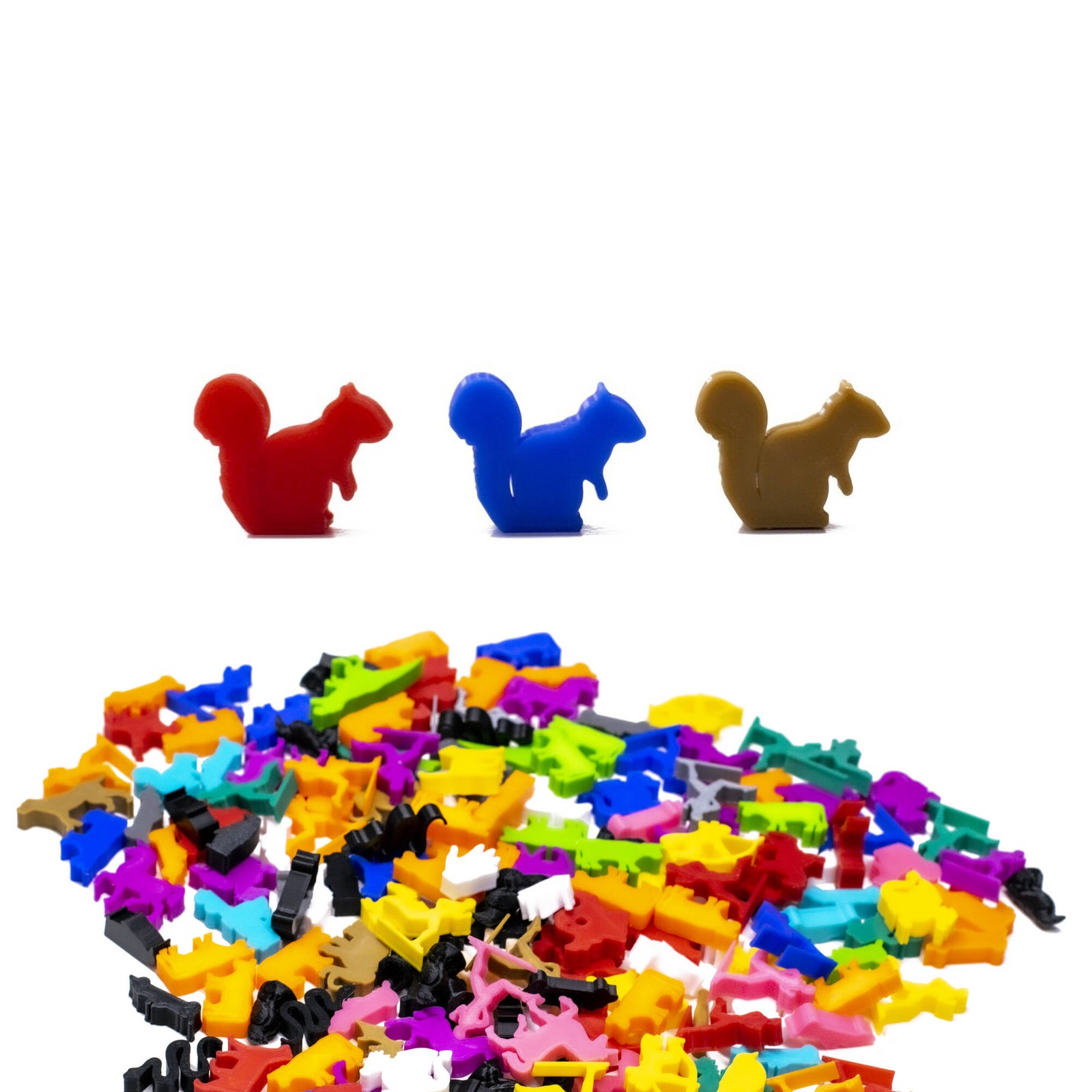 Squirrel Animal Meeple for Board Games - Board Game Accessory Pieces Upgrade