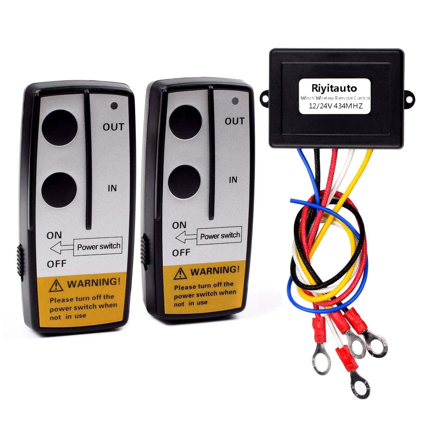 12-24V Recovery Wireless Winch Remote Control Kit for Car Truck Jeep ATV SUV ...