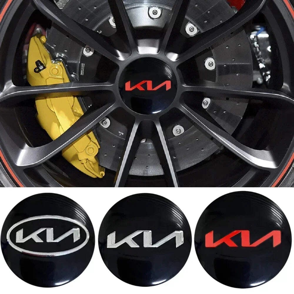 4PCS 56MM Car Wheel Center Hub Sticker for K2 K3 K5 K9 Ceed Sportage Rio K5 Opti