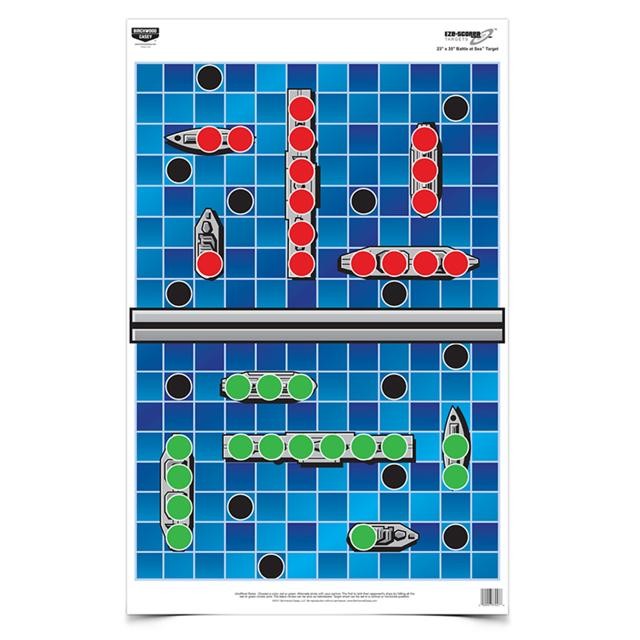 Birchwood Eze-Scorer 23" x 35" Battle at Sea Target - Pack of 5 Targets