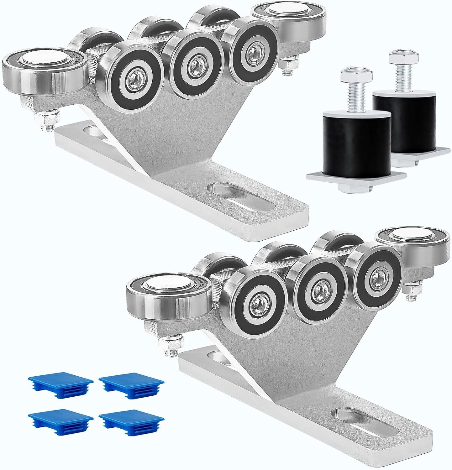 6+2 Wheel Hoist Trolley W/ Roller Limit Unistrut Trolley Kit Electric Hoist