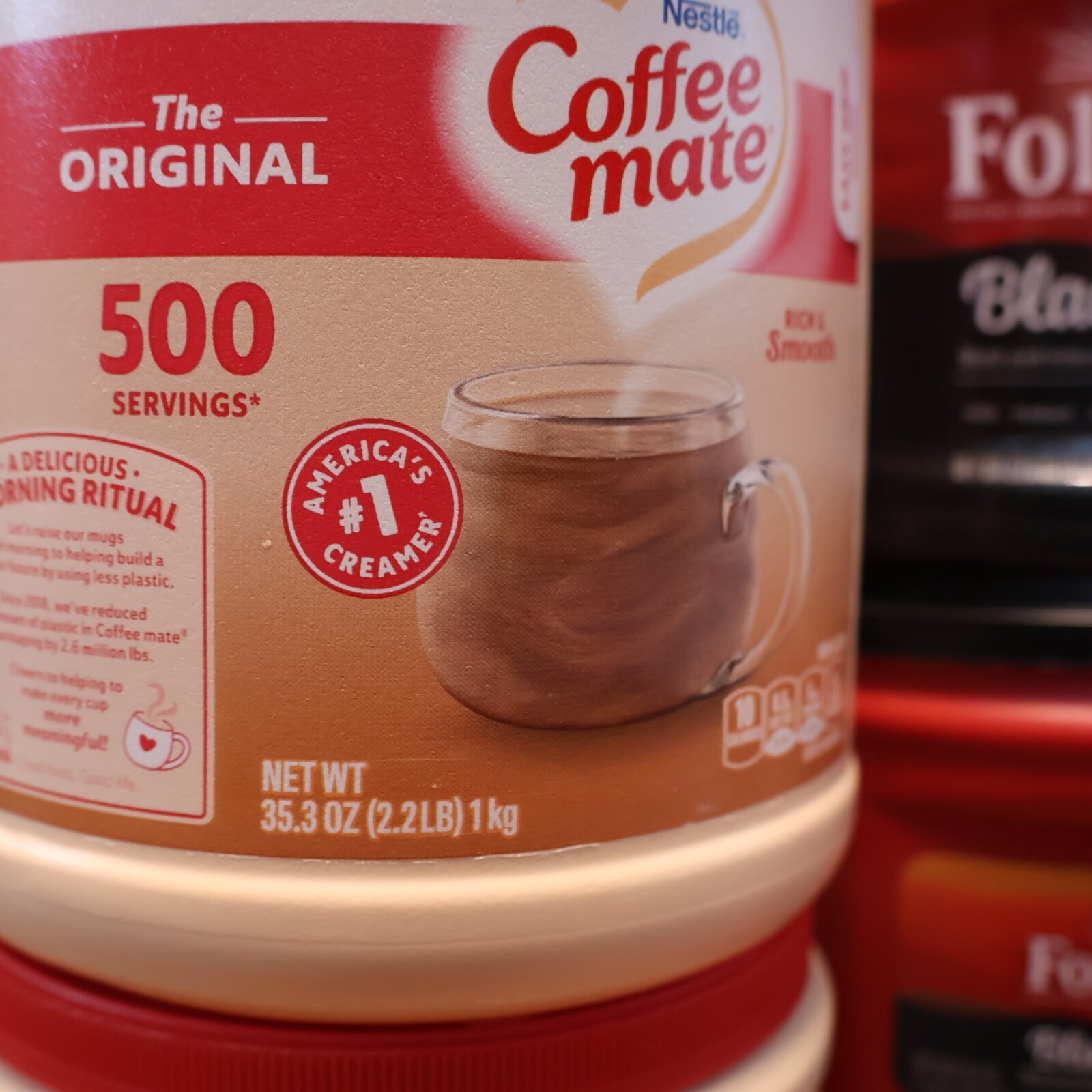 EMPTY Coffee Cans Containers and Lids Arts Crafts Storage Easy Grip Handle Lot