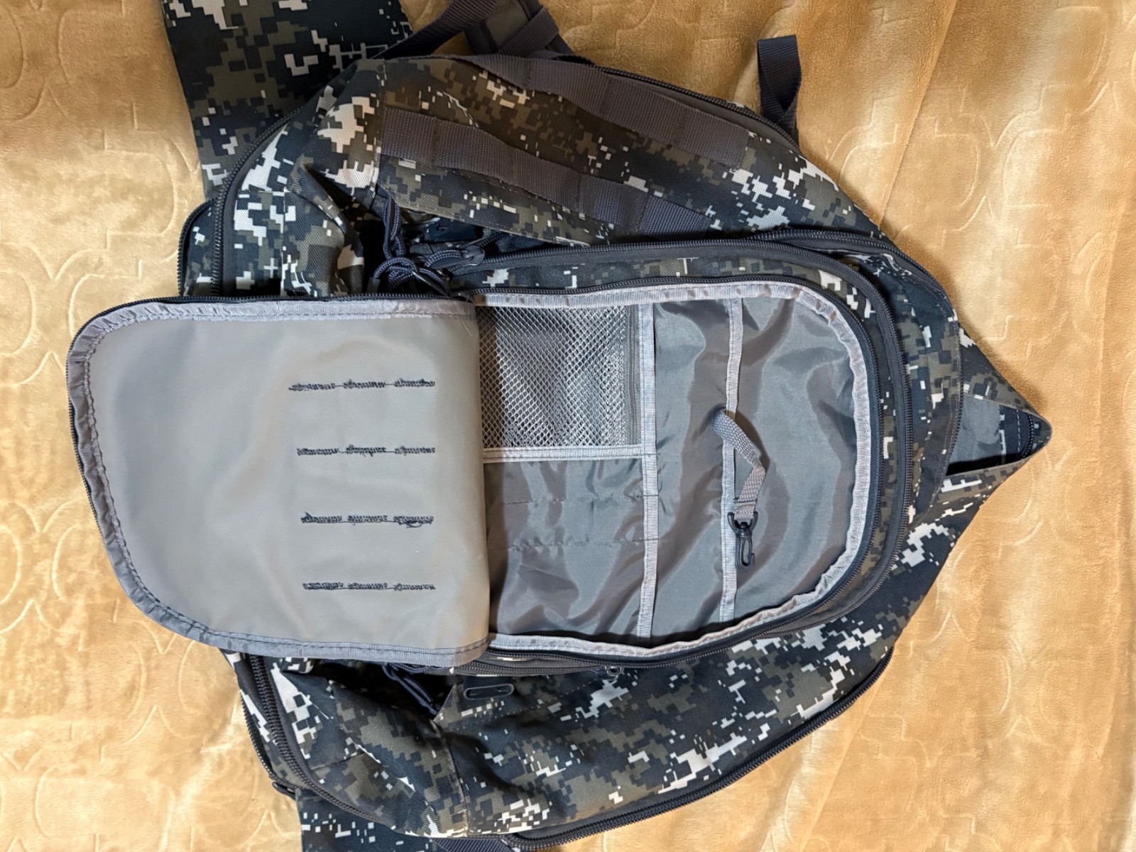 Code Alpha ABU Pattern 3 Day Tactical Expandable Black Camo Backpack US Navy