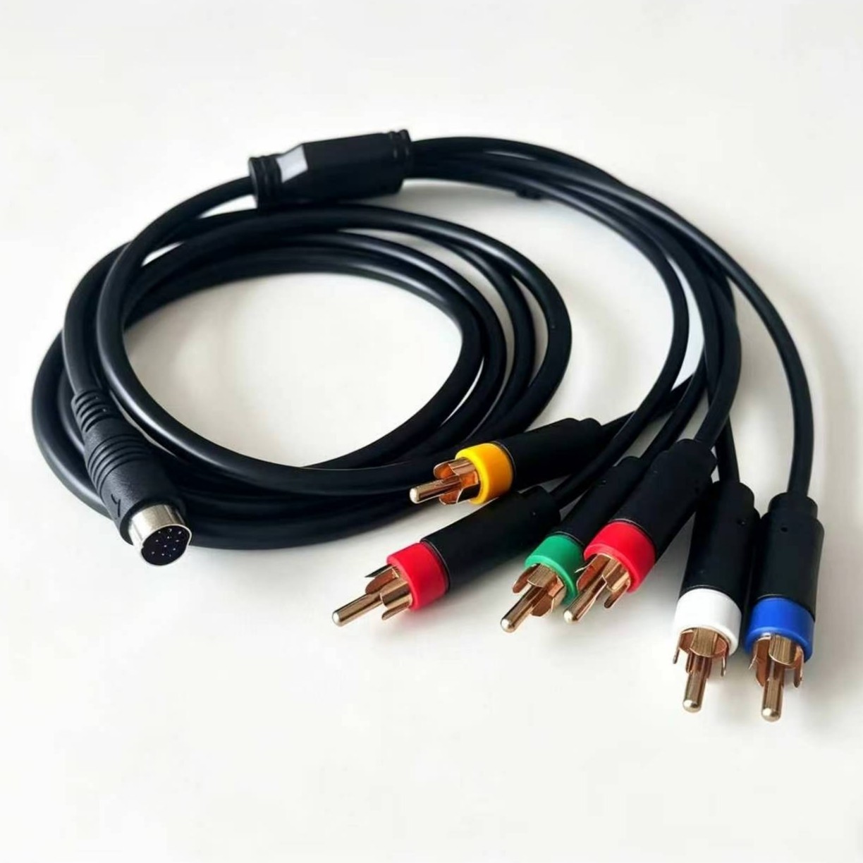 RGBS Component AV Cable For Sega Saturn Mega Drive Genesis 1 Retro Game Console
