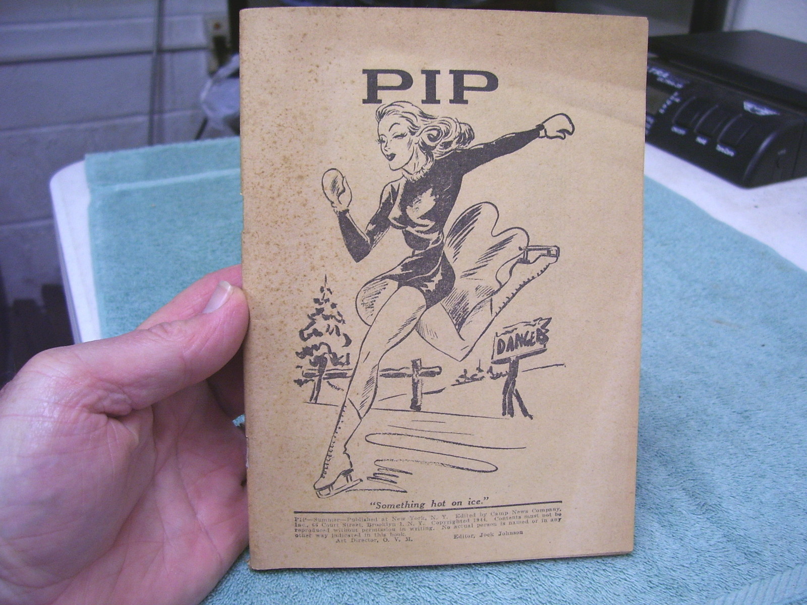 PIP, WWII MINI HUMOROUS MAGAZINE, SUMMER 1944, CAMP NEWS COMPANY NY