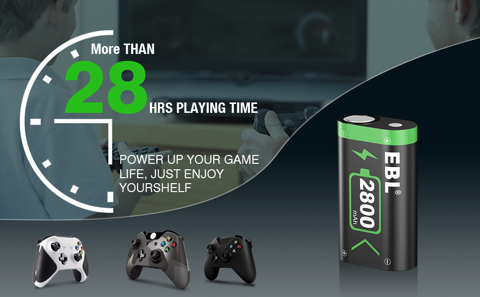 for Xbox One/Xbox Series X|S Controller Rechargeable Battery Lot Pack 2800mAh