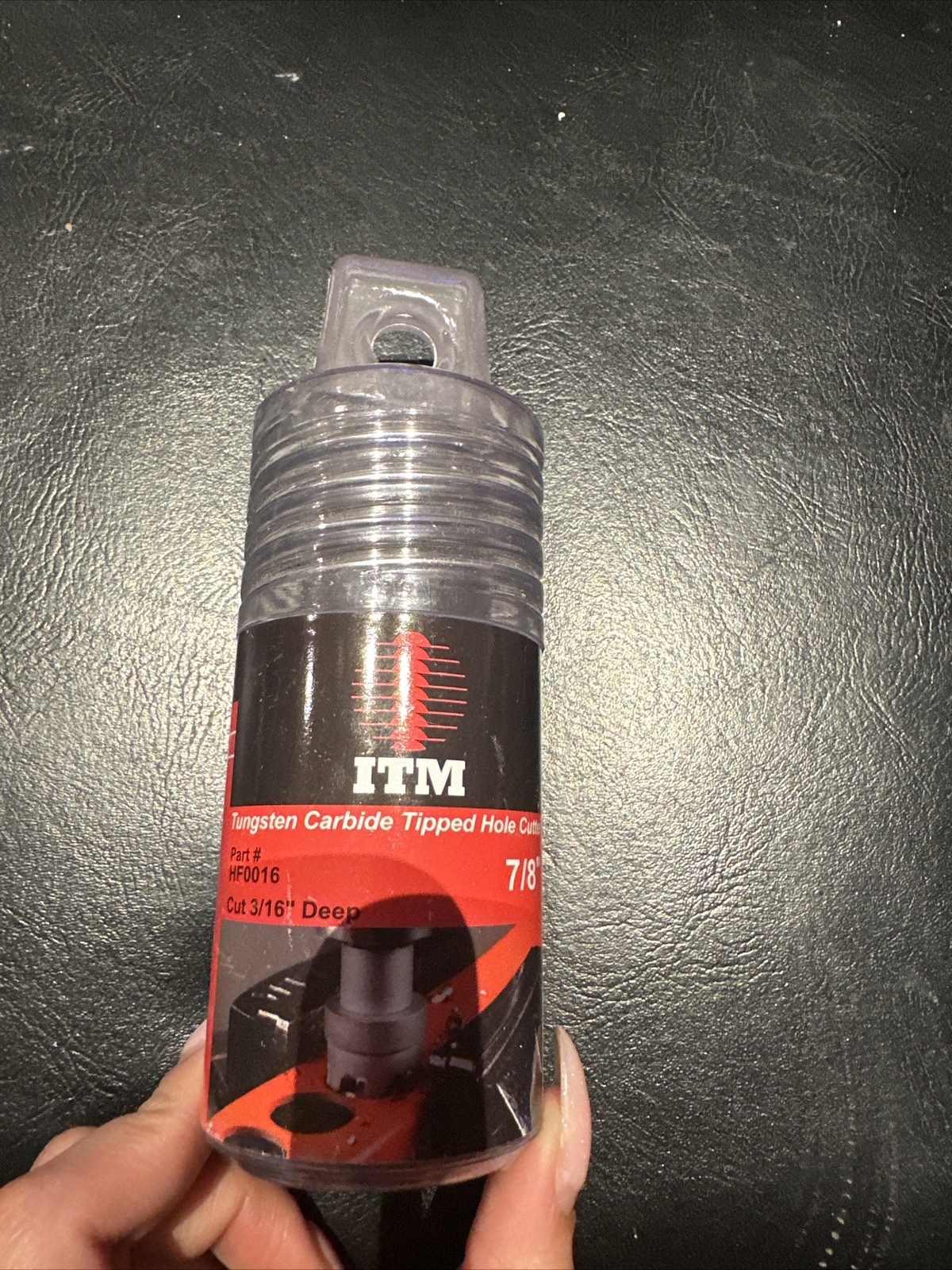 ITM Tungsten Carbide Tipped Hole cutter Cut 3/16" DEEP 7/8”  PART #HF0016