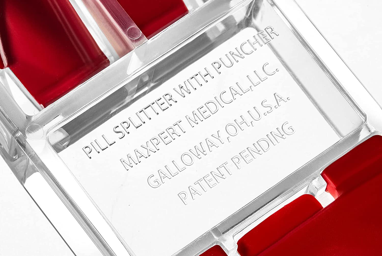 MAXSPLIT Safety Pill Splitter and Cutter - with Pill Puncher - Small or Large
