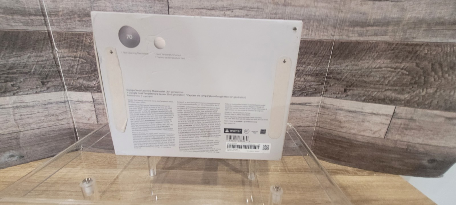 Google Nest Learning Thermostat 4th Gen & Sensor 2nd Gen Polished Silver