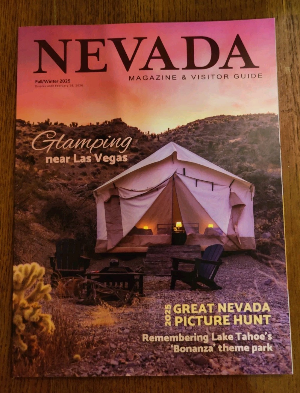 NEVADA VISITORS Guide, FULL MAGAZINE, LAS VEGAS, RENO