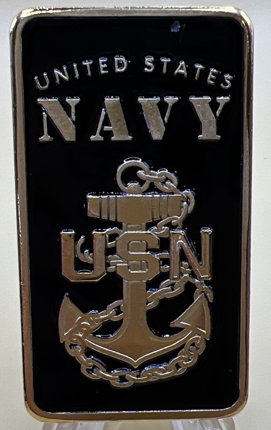 * US Navy Rare Challenge Bar Collectible Honor Courage & Commitment In Capsule