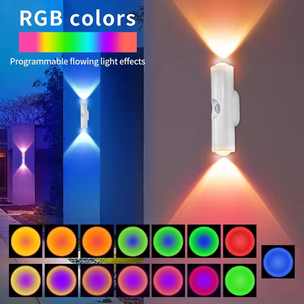 4-Pack Motion Sensor LED Night Light, Rechargeable Magnetic Wall Lamp, 7 Colors
