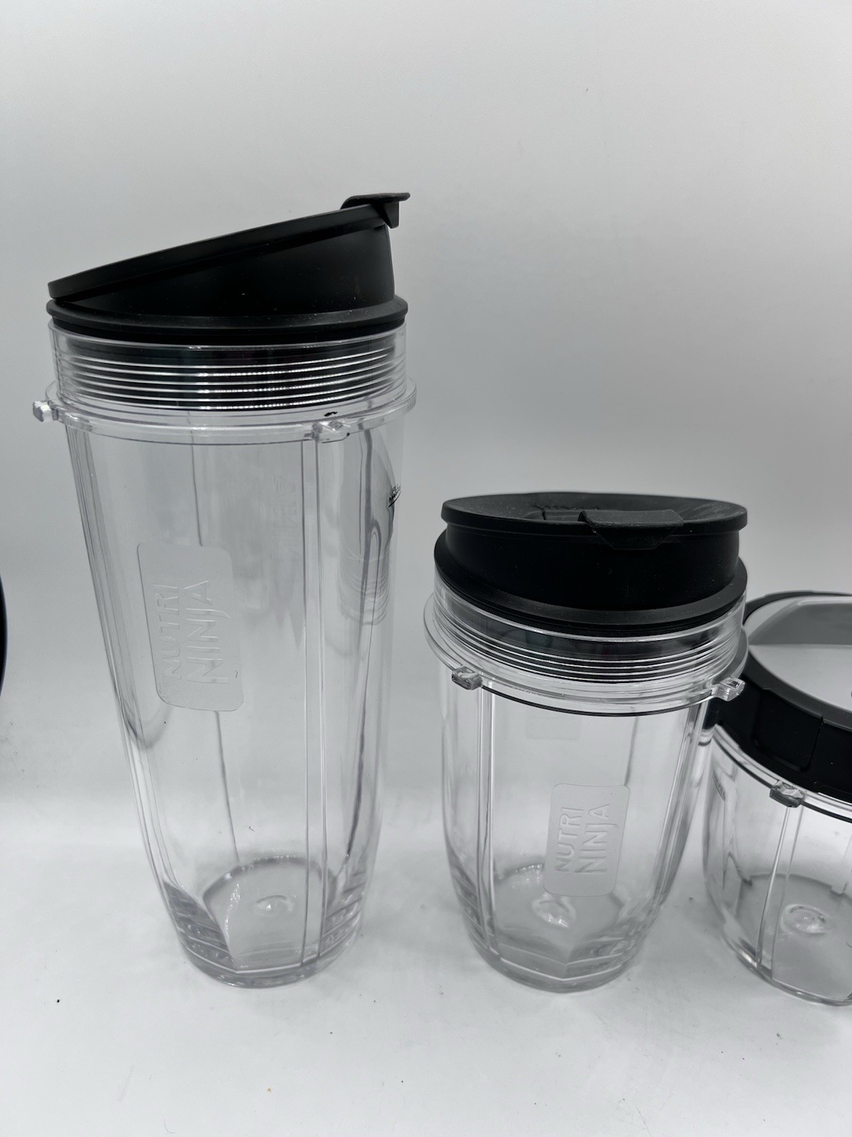 OEM 3 Nutri Ninja Blender cups with lid