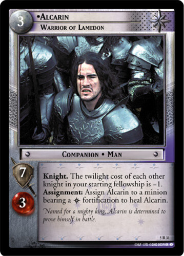 4x  Alcarin, Warrior of Lamedon - 5R31 Light Play Battle of Helm's Deep