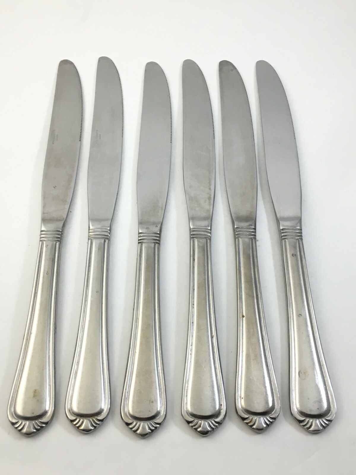 6 Pfaltzgraff Stainless China GREENWICH / LANCASTER Dinner Knives Flatware