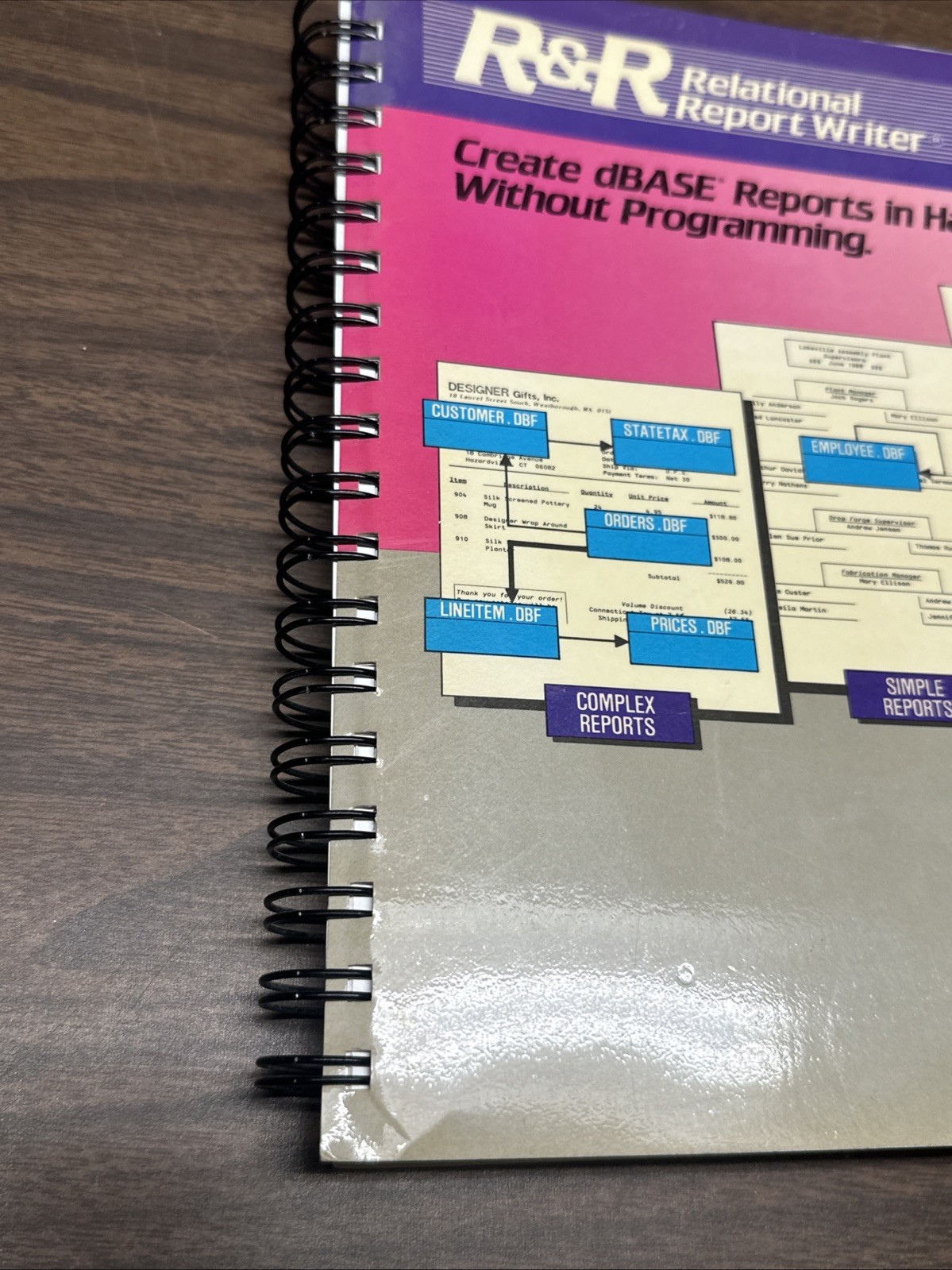 Concentric Data Systems R&R Relational Report Writer dBase Manual 1988 Version 3