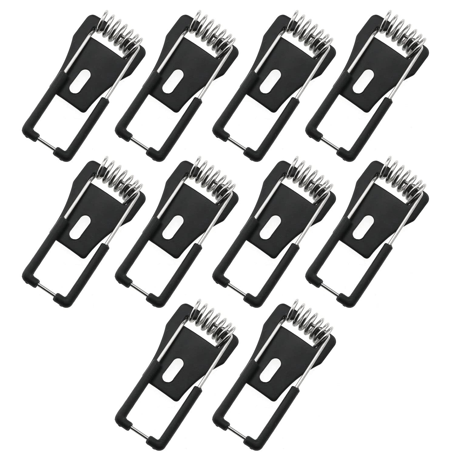 DGHAOP 10pcs Downlight Panel Lamp Spring Clip Black T1.1x15.5x45mm Light...