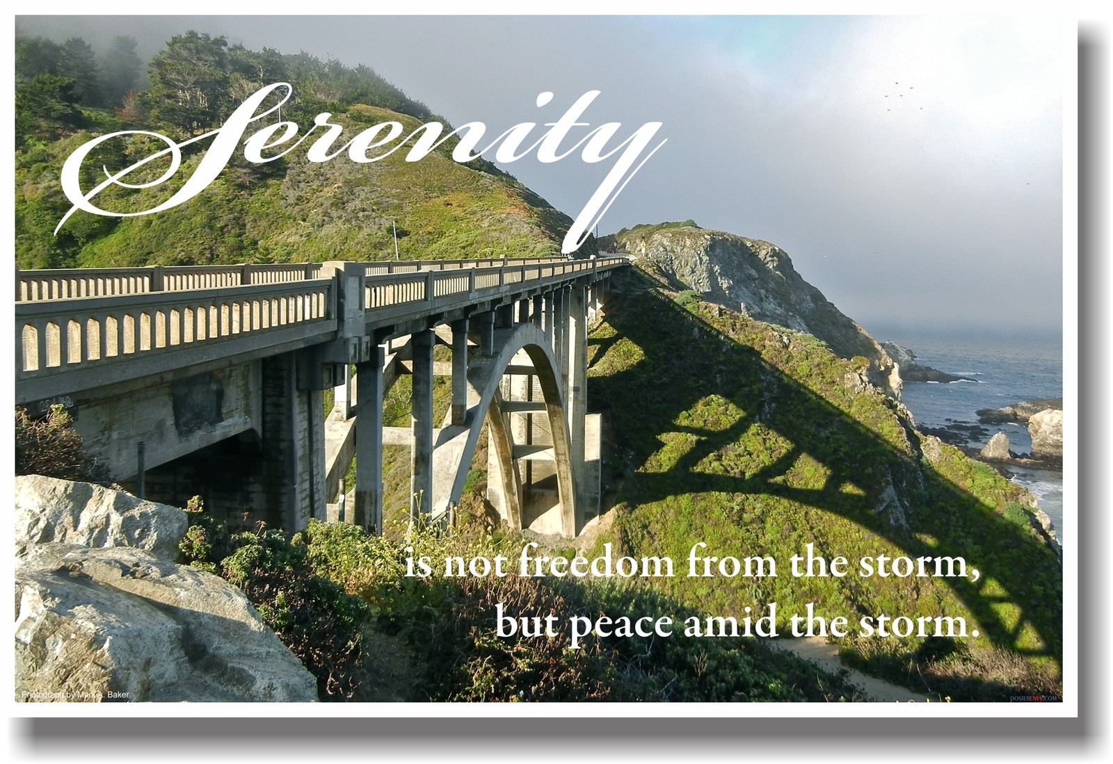 NEW Motivational Classroom POSTER - Serenity - Is Not Freedom from the Storm