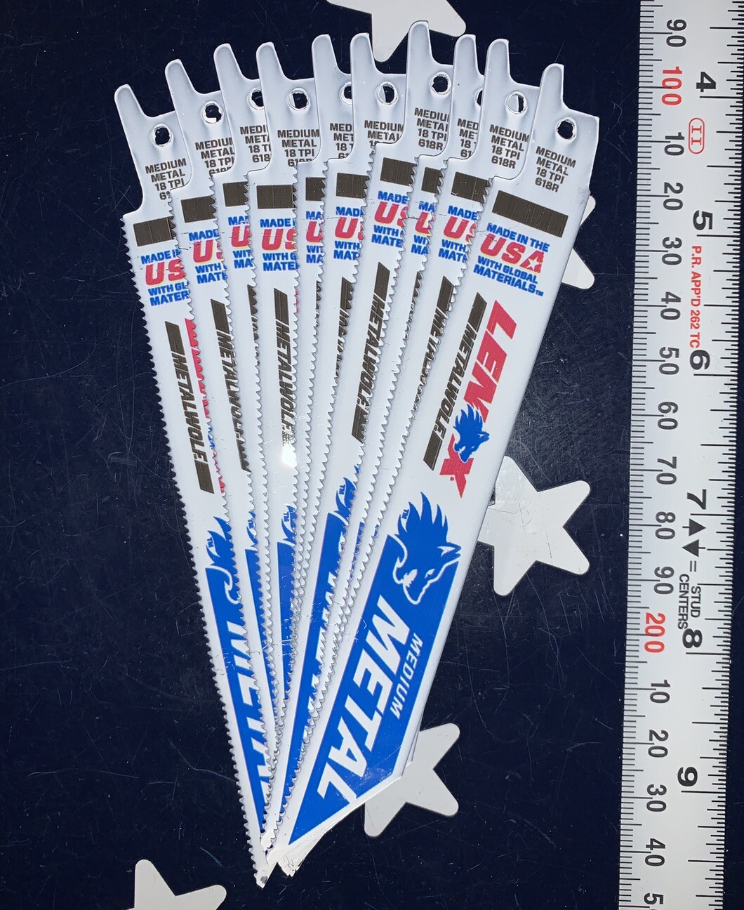 LENOX MetalWOLF 618R  Medium Metal 18tpi Reciprocating Saw 6" Blades - 10 Pieces