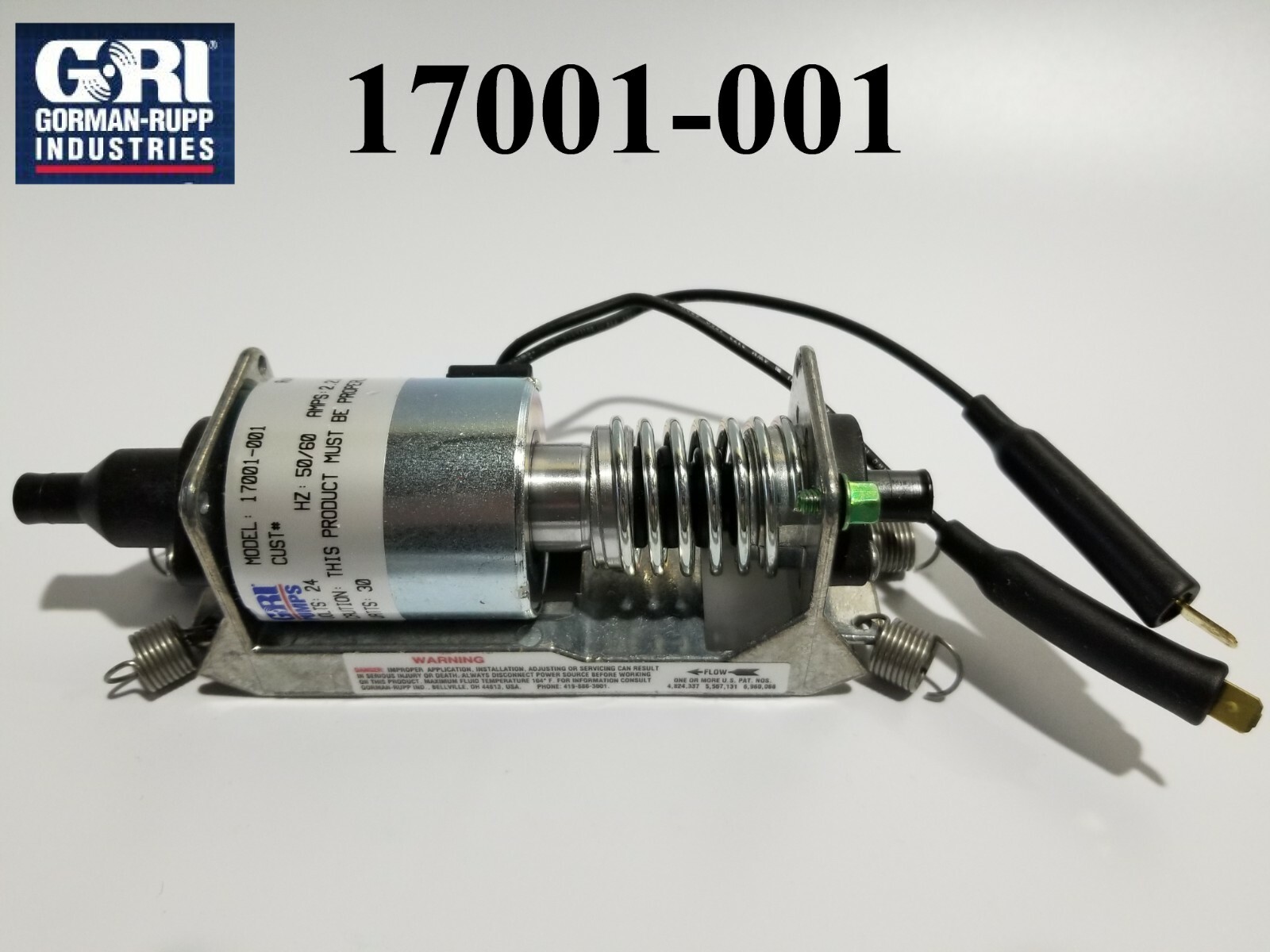 Gorman-Rupp Industries GRI 17001-001 oscillating pump EPT 24vac