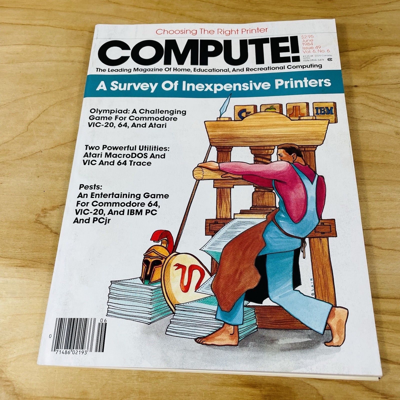 COMPUTE! American home computer magazine Vol. 6, No. 6, Issue 49 June 1984