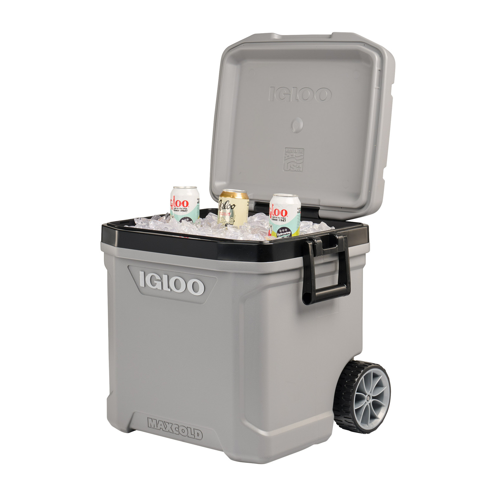 Igloo 62-quart Maxcold Wheeled Cooler Ice Chest, Oversized Wheels, NEW