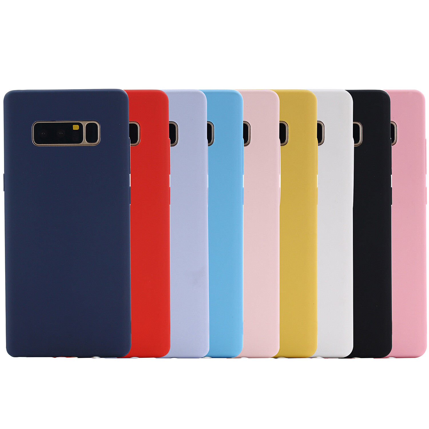For Samsung Note10+/S10/S9/S8+ Shockproof Slim Soft Silicone TPU Back Case Cover