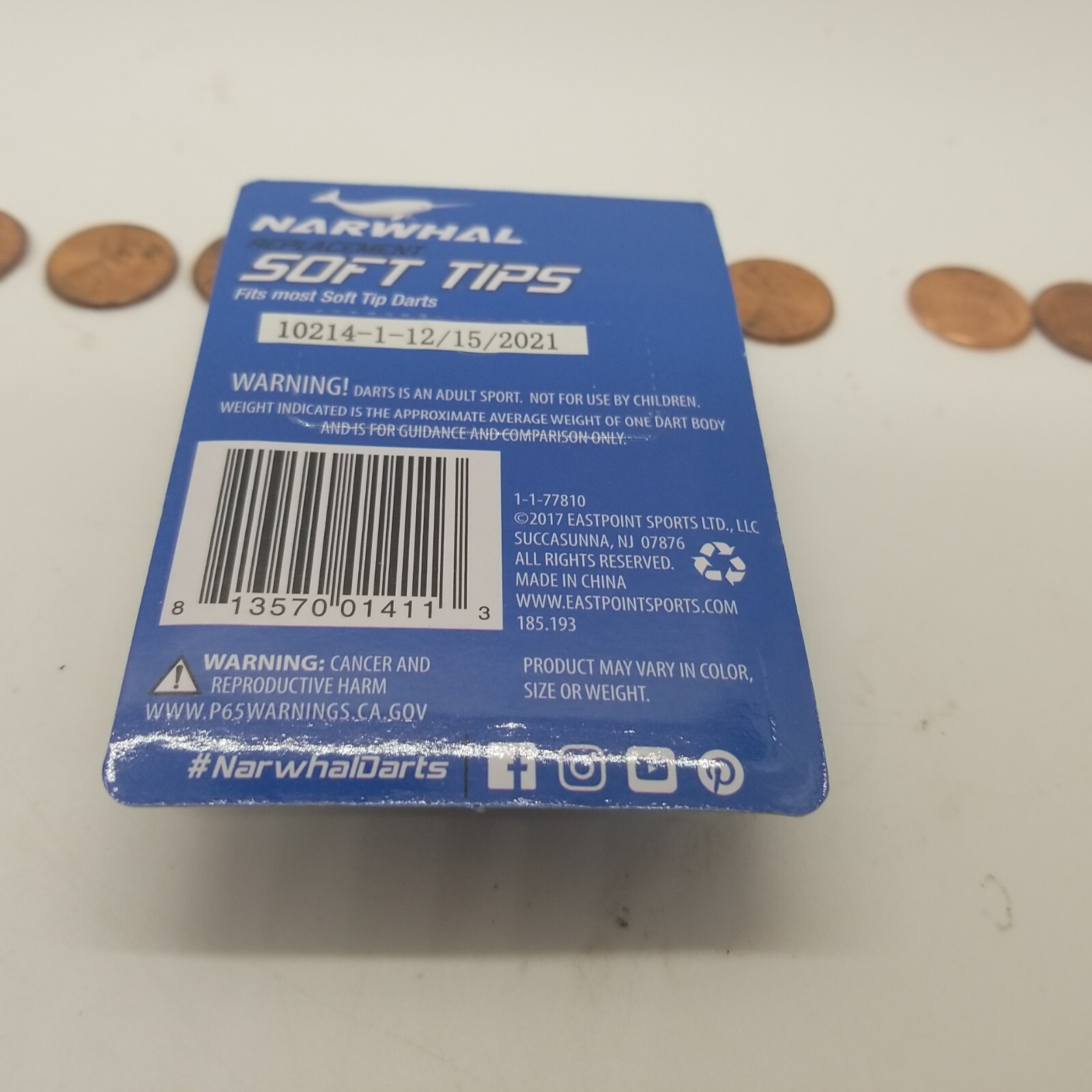 50 Count - Narwhal Soft Tips Replacement for Darts *BRAND NEW IN PACK*