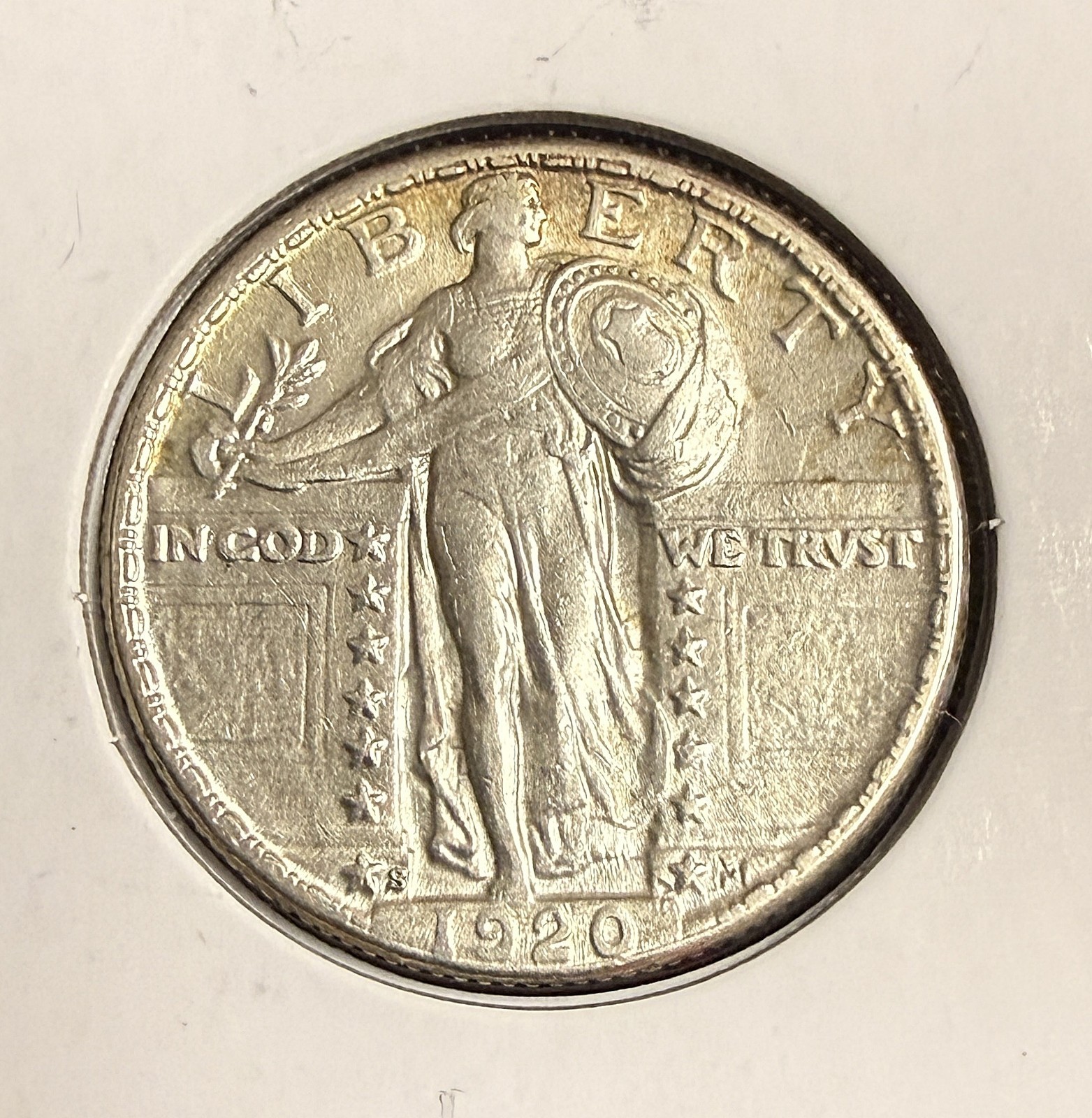 1920-S Standing Liberty Quarter, Choice AU. (21064)