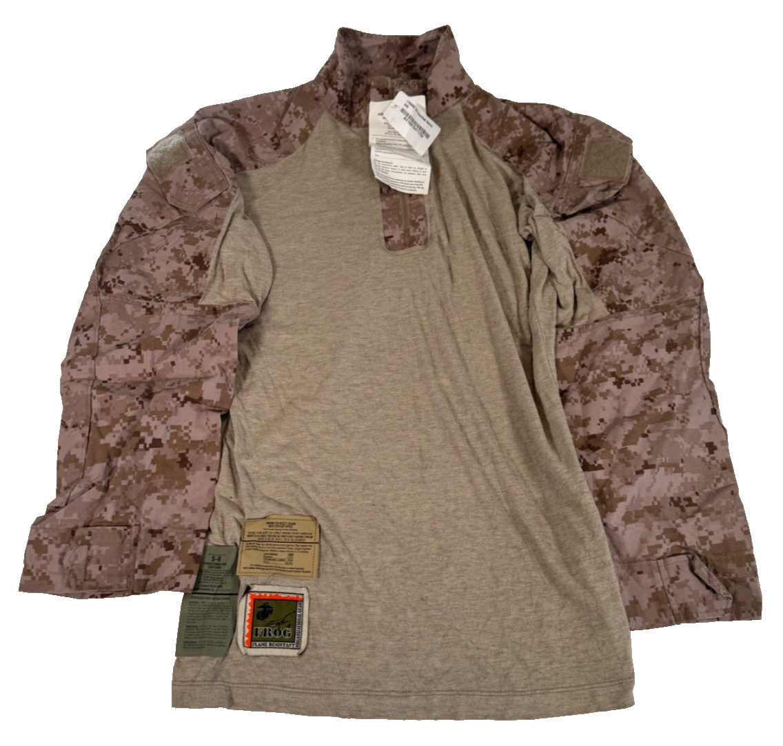 New USMC FROG Combat Uniform Ensemble Shirt Desert MARPAT Small Regular