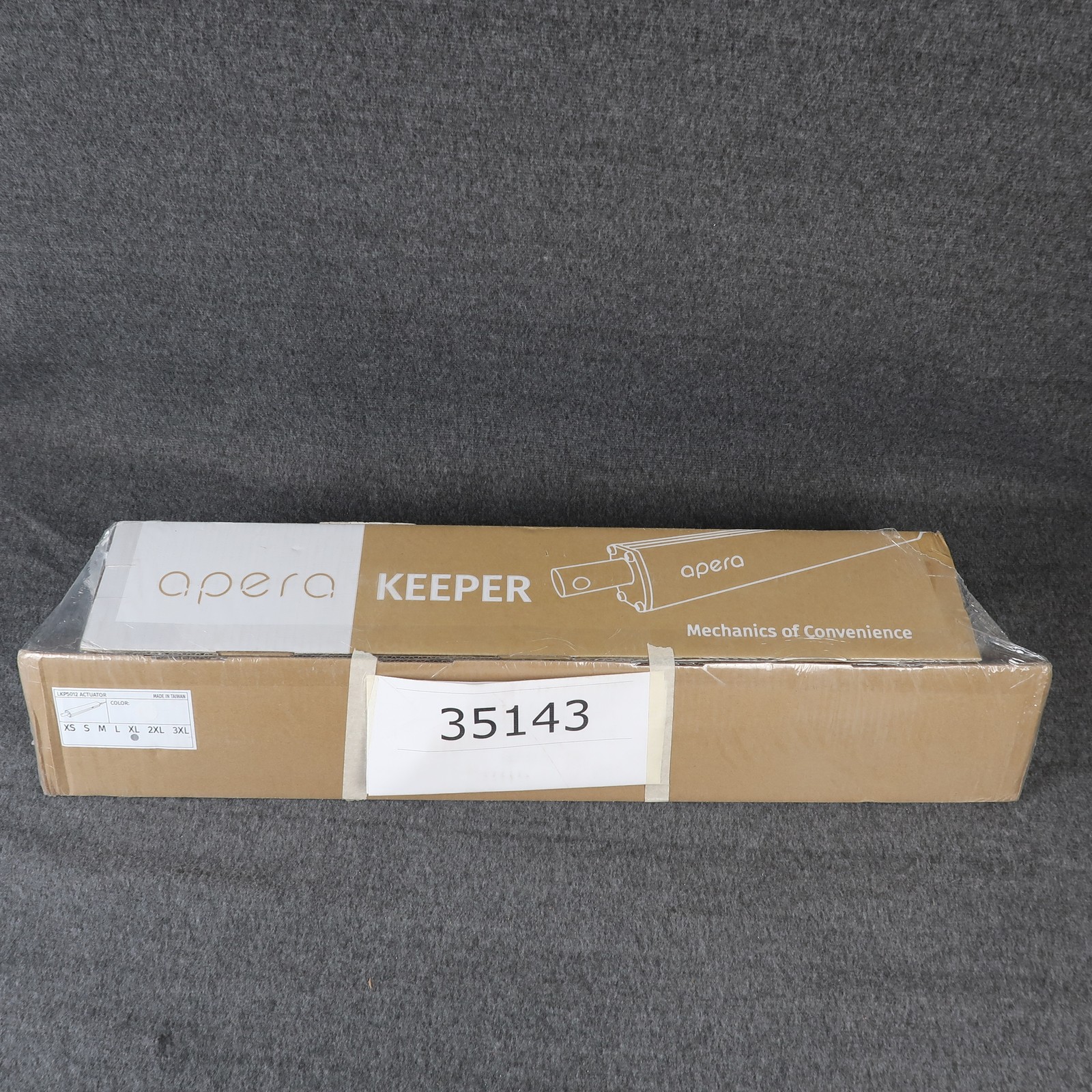 Apera KEEPER XL White LKP5012 Actuator Mechanism XL Size New In Box Made Taiwan
