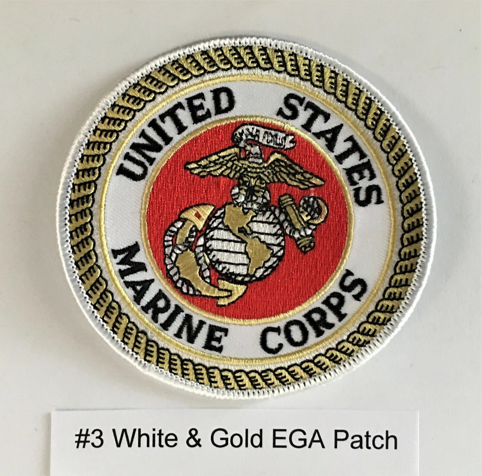 USMC Marine EGA Globe & Anchor 4 Inch Patch #3 (SOI Infantry MCRD Recon F-35)