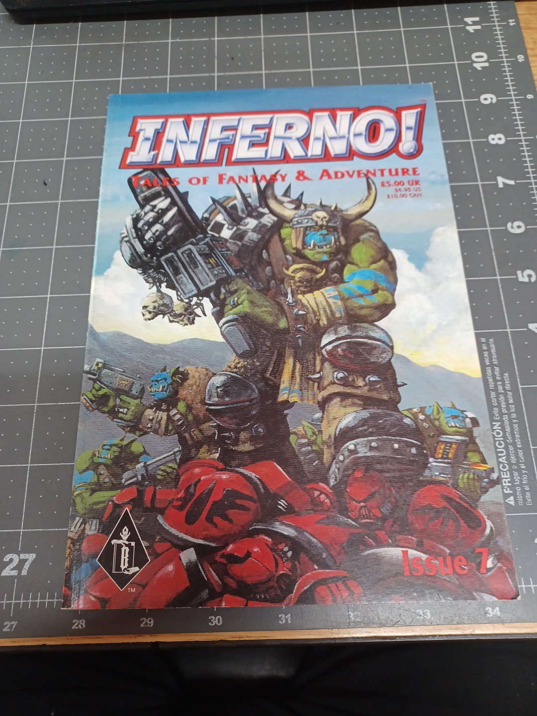 1998 Warhammer Inferno! Takes Off Fantasy & Adventure -Issue 7 - Very Good