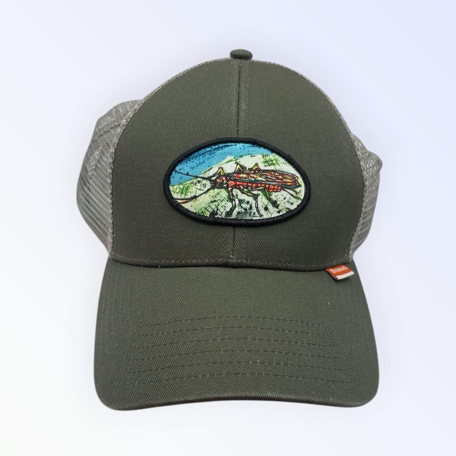 Simms Fishing Products Salmon Fly Patch Trucker Hat Adjustable