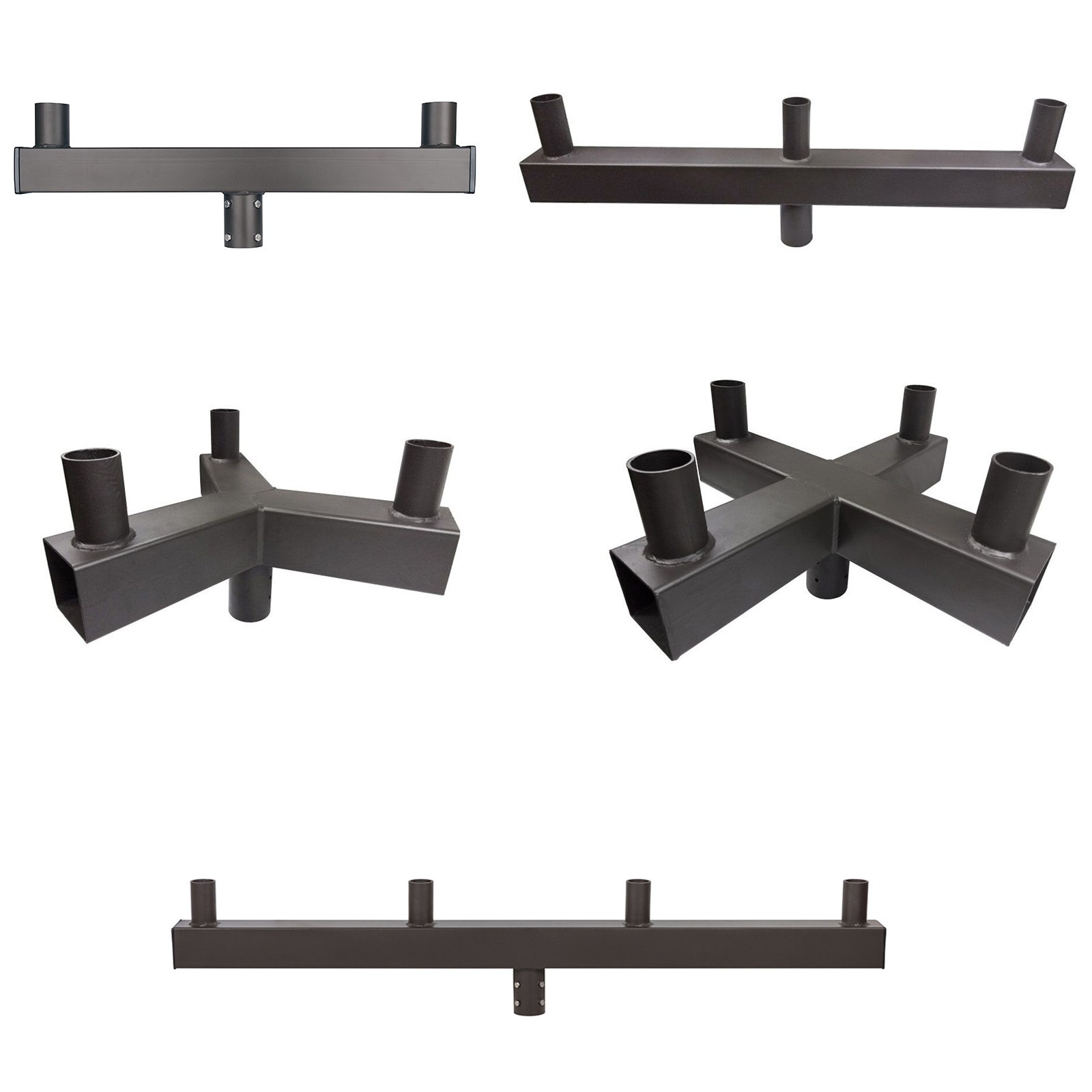 Low Profile Bullhorn Tenon Adapter 2/3/4 Lights Pole Mount Bracket for LED Light