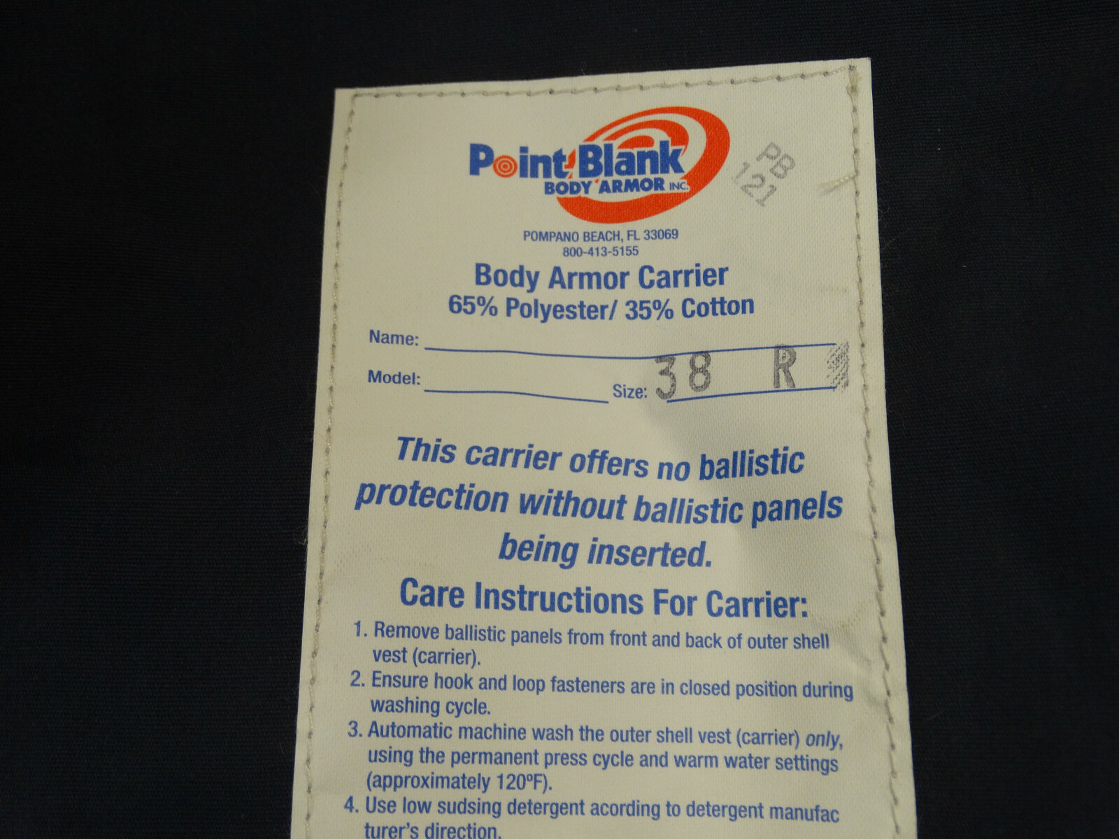 Point Blank C-Series Body Carrier (Vest Only/No Plates)