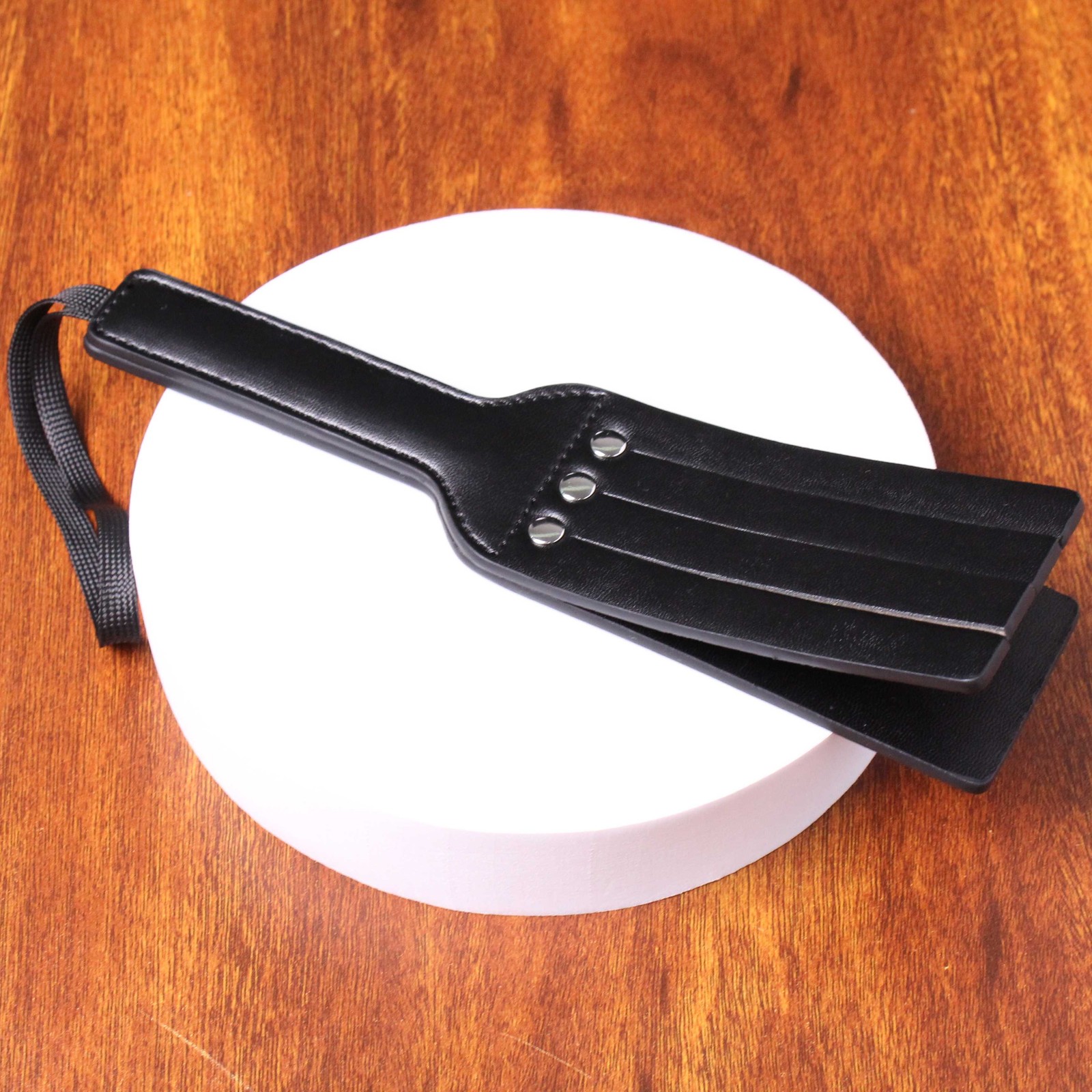 PU Leather Paddle Spanking Horse Whip Flogger Slapper Cosplay Games Black Paddle