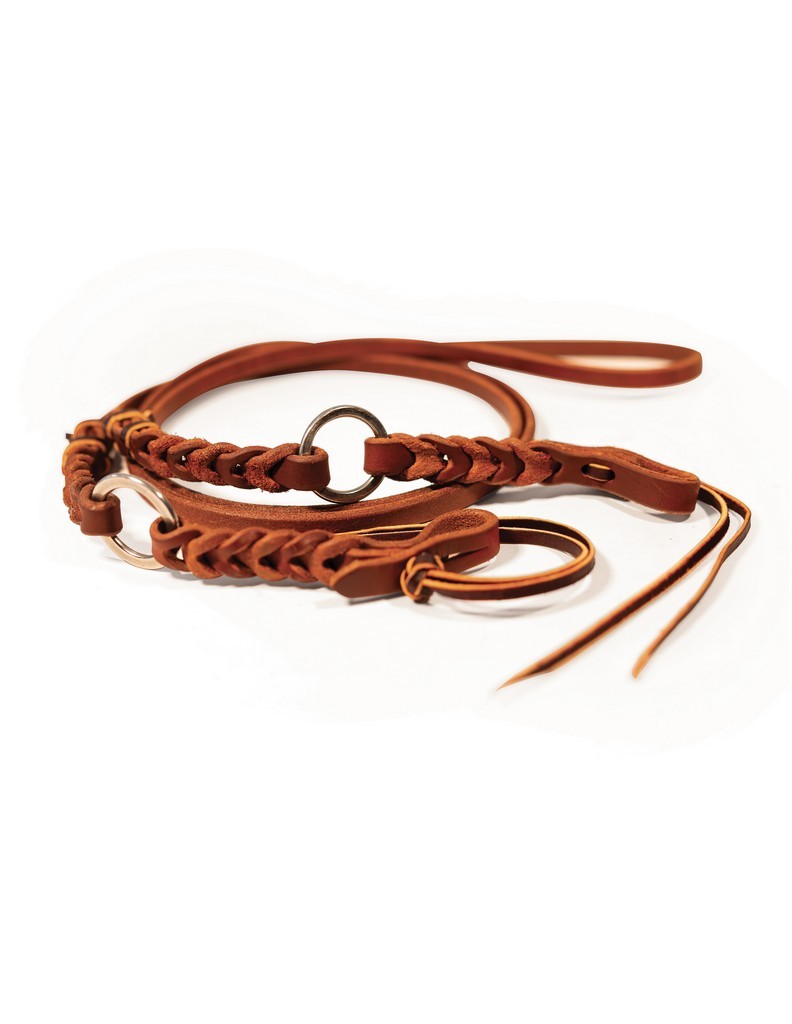 Professional's Choice Reins Bleeding Heart Roping 5/8 Brown RH7085