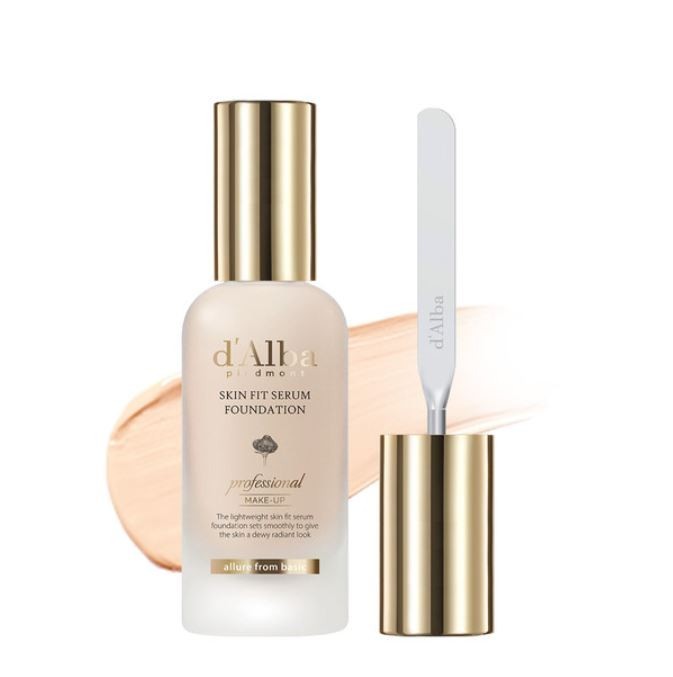 D'ALBA Skin Fit Serum Foundation with Spatula (SPF50+ PA++++) 40ml