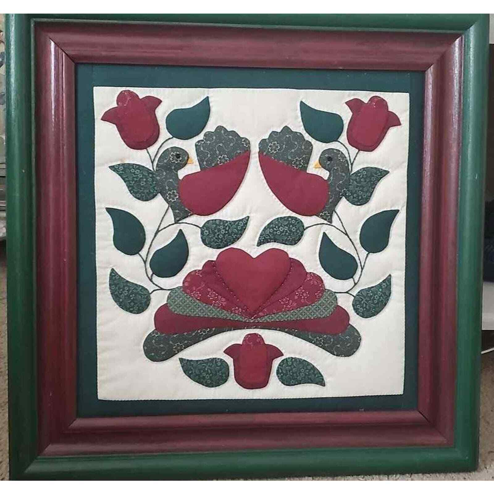 Framed quilt square art